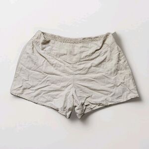 Cato Linen Blend Pull-On Shorts Tan Beige High Rise Relaxed Womens 18/20W GUC